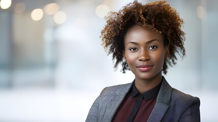 A professional in business attire with a welcoming expression, soft office lighting enhancing his confidence.