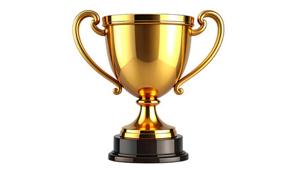 Golden trophy, polished and detailed