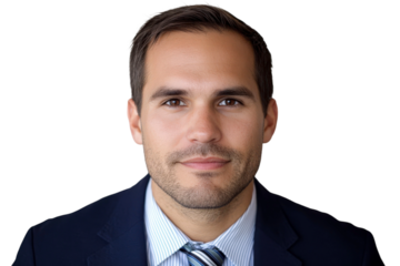 Confident Business Professional in Suit with Neatly Styled Hair and Subtle Smile Ready for Corporate Challenges and Opportunities in a Modern Workplace Environment