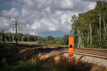 Old railroad tracks