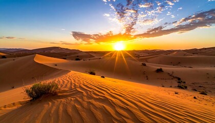 Dramatic desert sunset (1)