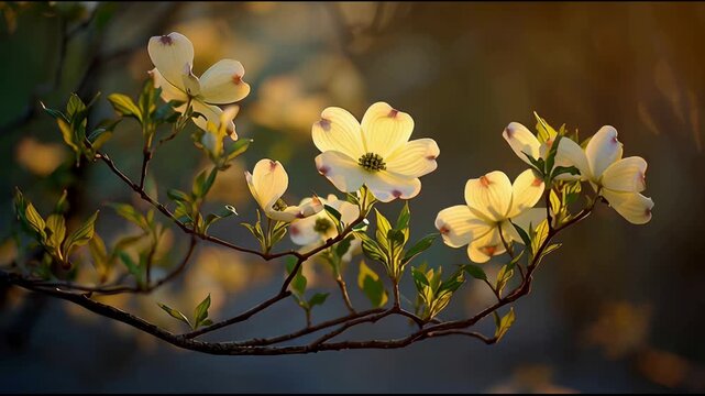 Flowering dogwood at First Light