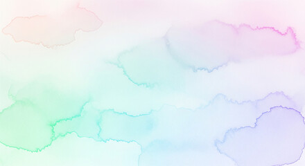 Obraz premium Modern abstract background with watercolor textures blended with soft pastel gradient tones