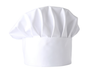 white chef hat isolated on white