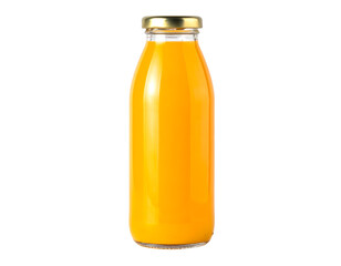 Orange juice in bottle isolated on a white background. . High quality photo
