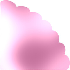 Holographic Corner Watercolor Brush Stroke, Isolated Background. Colorful Flow Artistic Design Element