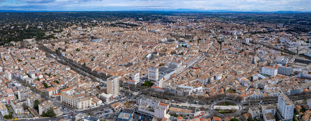 Aerial Panoramic View Around