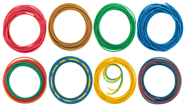 Colorful, swirling circles arranged in a grid.  Each circle has a different vibrant color - Powered by Adobe