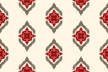 Seamless fabric pattern with traditional ornaments Design for backgrounds, carpets, wallpapers, clothes, wraps, batik, fabrics.