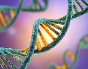 DNA double helix close-up