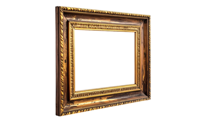 Antique gold picture frame