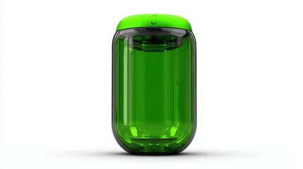Green Transparent Container with Lid for Storage and Organization
