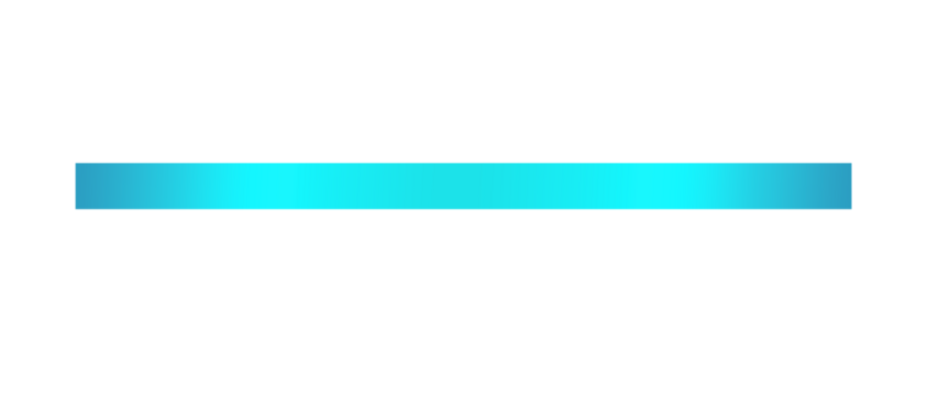 Long straight cyan ribbon isolated on transparent background. Horizontal clean ribbon in cyan color for banner design, holiday, gift boxes, greeting card, gift decoration design elements cutout