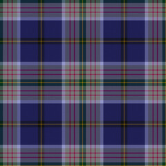 Black, Red, Blue, Green, Gray, Yellow, Purple Tartan Weave Pattern - Tile