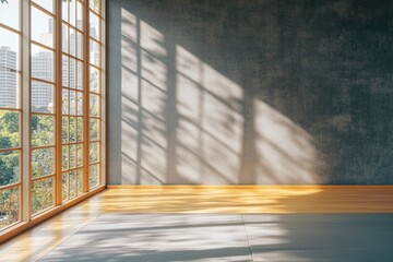 Light and shadows enhance yoga's calm vibe