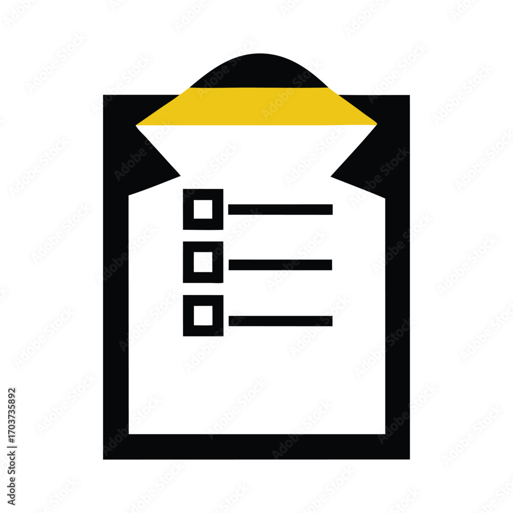Poster vector illustration of check boxes with check mark icon