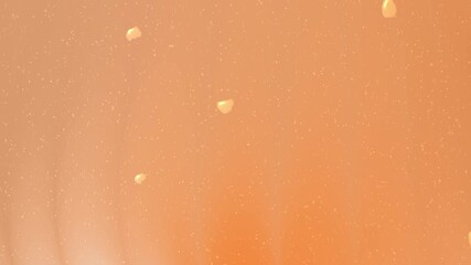 Orange background with bubbles and water drops. Perfect for summerthemed designs, refreshing advertisements, and lively social media graphics