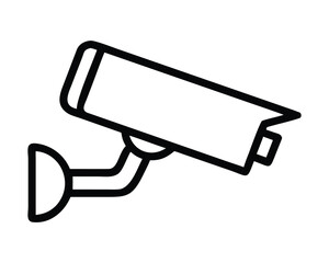 Surveillance camera security icon vector illustration isolated