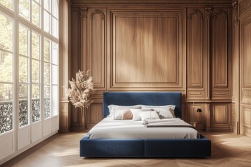 Modern furniture in an elegant bedroom