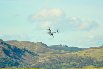 Fototapeta premium A400 - Low Flying - Mach Loop - Wales - UK - September 2025