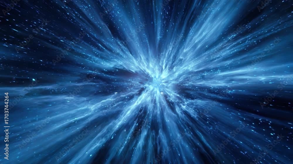 Aufkleber celestial vortex: a breathtaking shot of an abstract vortex of energy pulsating with ethereal lumine