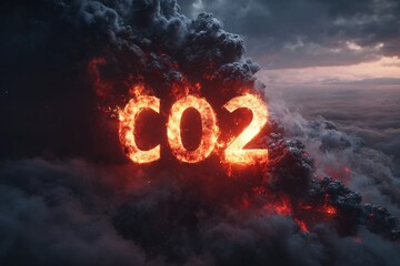 Fiery CO2 emissions over clouds