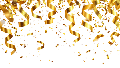 Gold confetti explosion on black background (1)