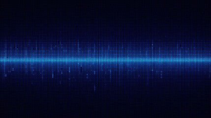 Soundwave Spectrum: A captivating image showcases the mesmerizing dance of sound, as a vibrant blue soundwave pulsates against a dark backdrop.