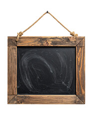 Rustic wooden framed chalkboard, hanging