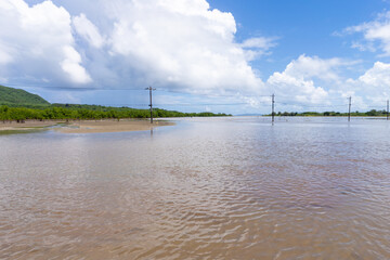 由布島の景色、沖縄、8月