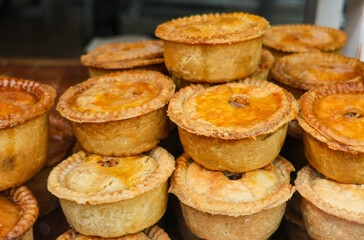 Freshly Baked Traditional Meat Pies