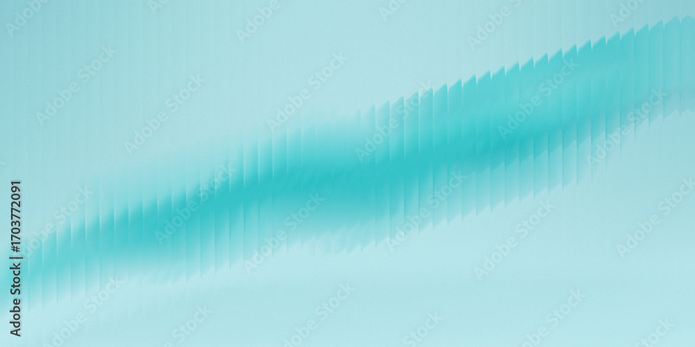 Aufkleber abstract teal and cyan diagonal stripe background with soft light effects