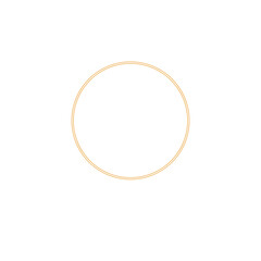 Yellow glowing circle abstract light on white background illustration.