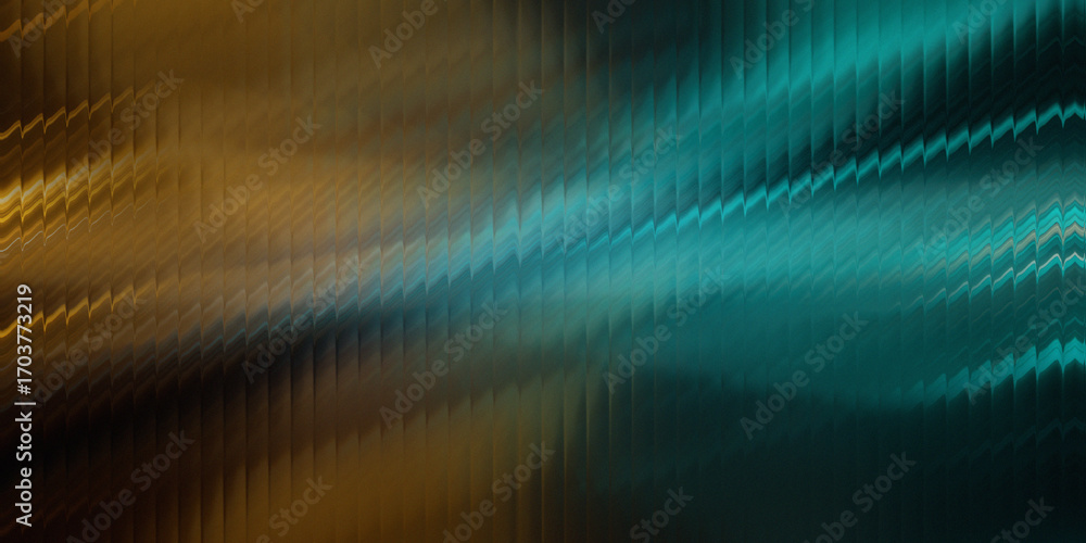 Poster abstract 3d background with flowing teal and golden hues dynamic light rays and gradients for digita