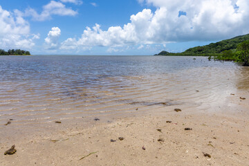 由布島の対岸からの景色、8月、沖縄