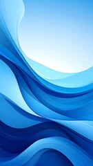 Abstract blue flowing shapes (1)