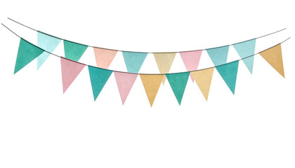 Festive Banner: A delightful banner of colorful flags gracefully strung against the backdrop, perfect for celebrating events or adding charm to festive gatherings.
