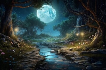 Obraz premium Fairytale Magic Forest