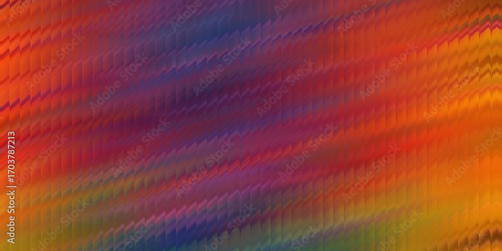 Poster vibrant pixelated abstract gradient art featuring warm reds oranges and cool blues purples for digit
