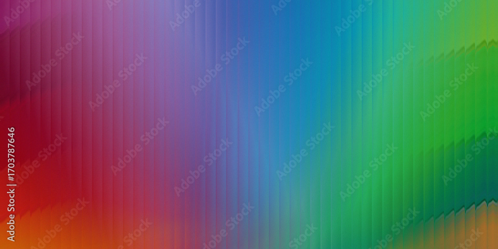 Poster abstract pixelated gradient featuring a spectrum of vibrant colors from red to green