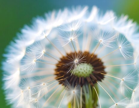 Close-up of a dandelion seed head (2)