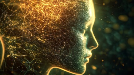 Artificial intelligence new technology science futuristic abstract human brain. Generative AI