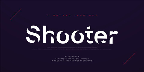 Sport modern urban alphabet fonts. Typography, abstract technology, fashion, digital, future creative logo font. vector illustration © Gizmo Design