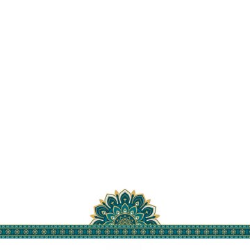 Loopable Mandala Animation for Islamic Visuals White Background