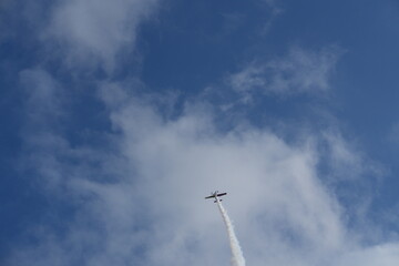 Aerobatic Plane Performing a Vertical Climb