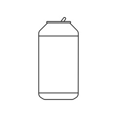 Can bottle icon on white background.