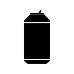 Can bottle icon on white background.