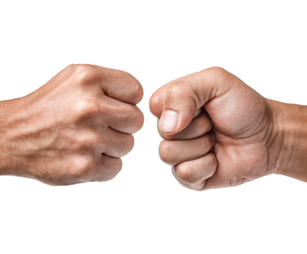 Fist bump a gesture of friendship and connection