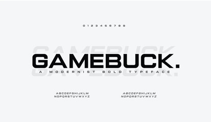 Modern Bold Font. Sans Serif Font. Regular Italic Uppercase Lowercase Typography urban style alphabet fonts for fashion, sport, technology, digital, movie, logo design, vector illustration

