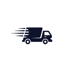 Speedy delivery truck icon